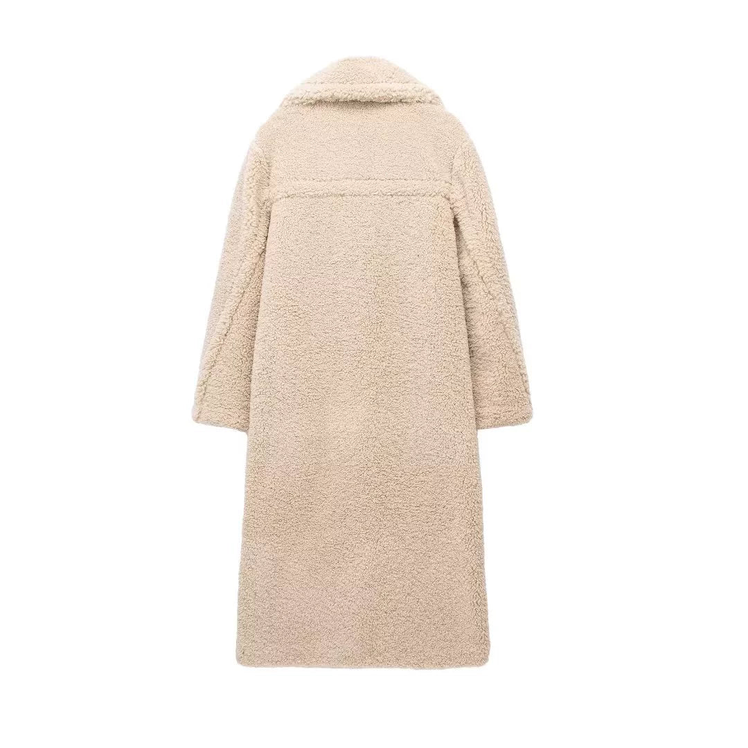 Royal Faux Fur Loose Maxi Coat