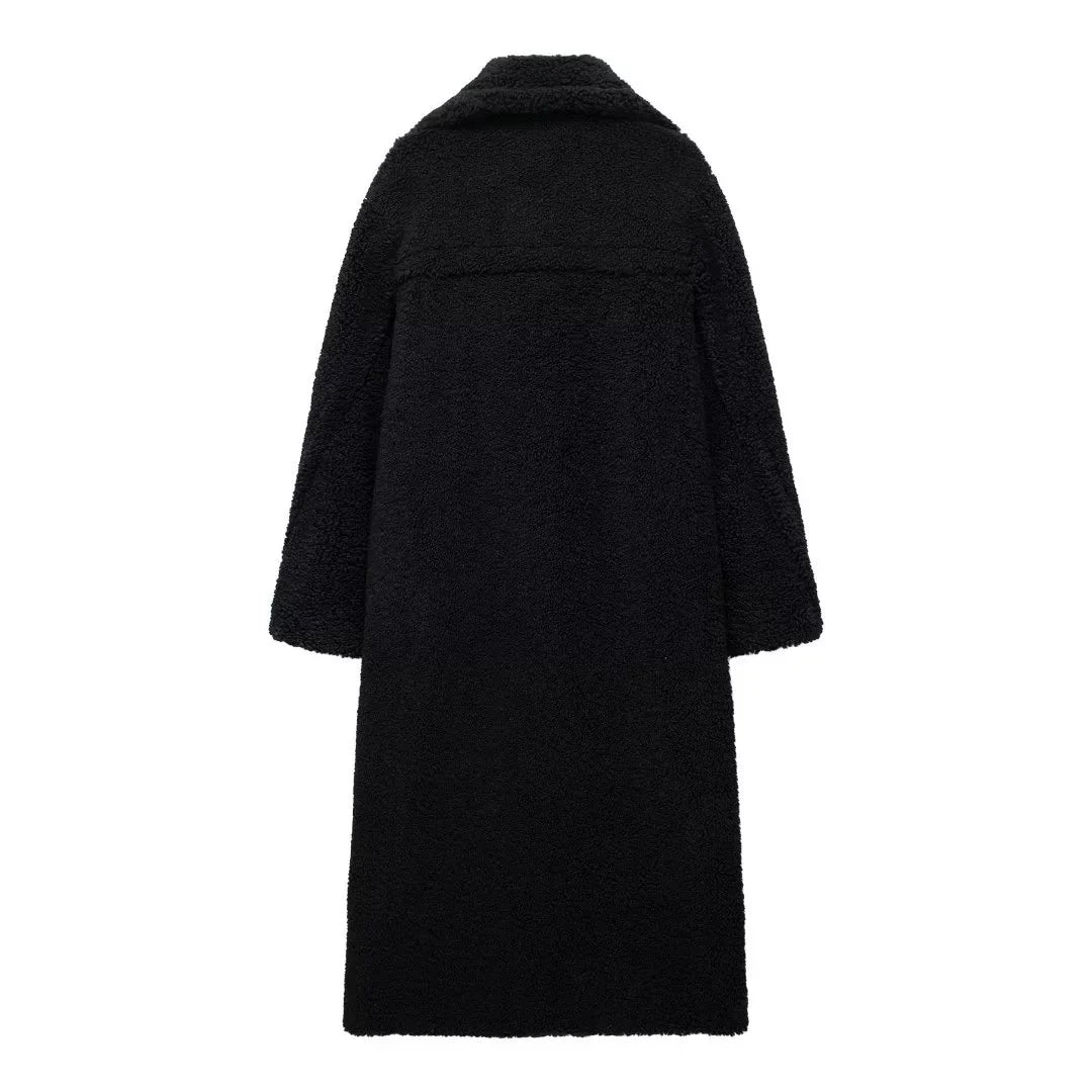 Royal Faux Fur Loose Maxi Coat