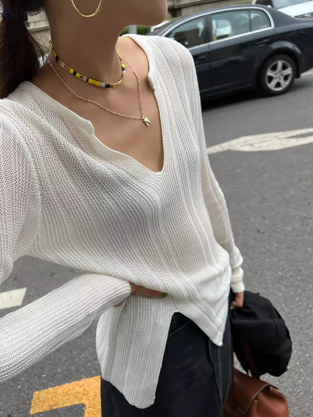 Nya Knit Loose Sweater