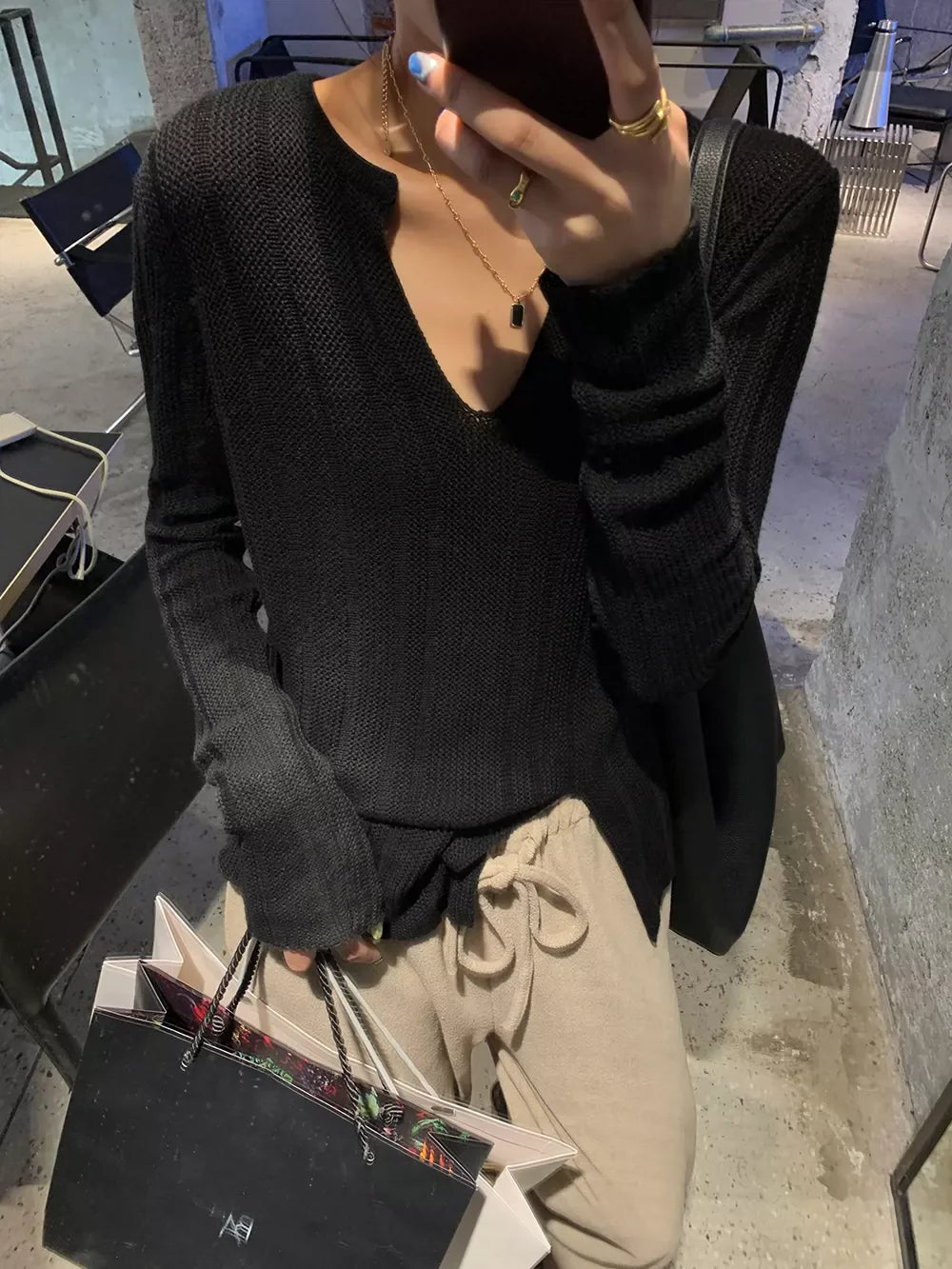 Nya Knit Loose Sweater