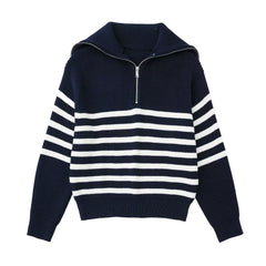 Casey Striped Knit Sweater