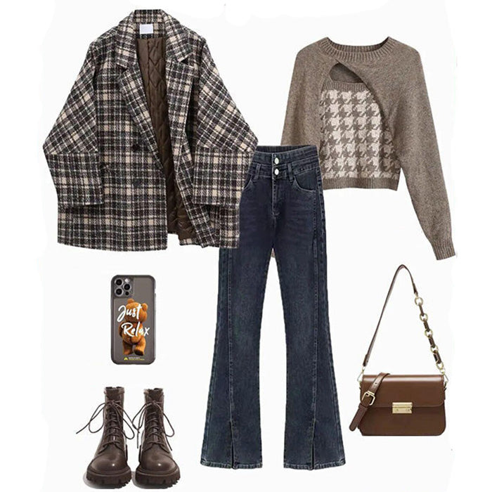 Old Money Plaid Jacket