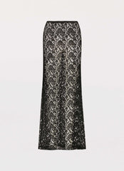 Zephyra Lace Maxi Skirt - Black