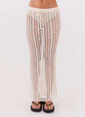 Rosalina Crochet Maxi Skirt - Natural