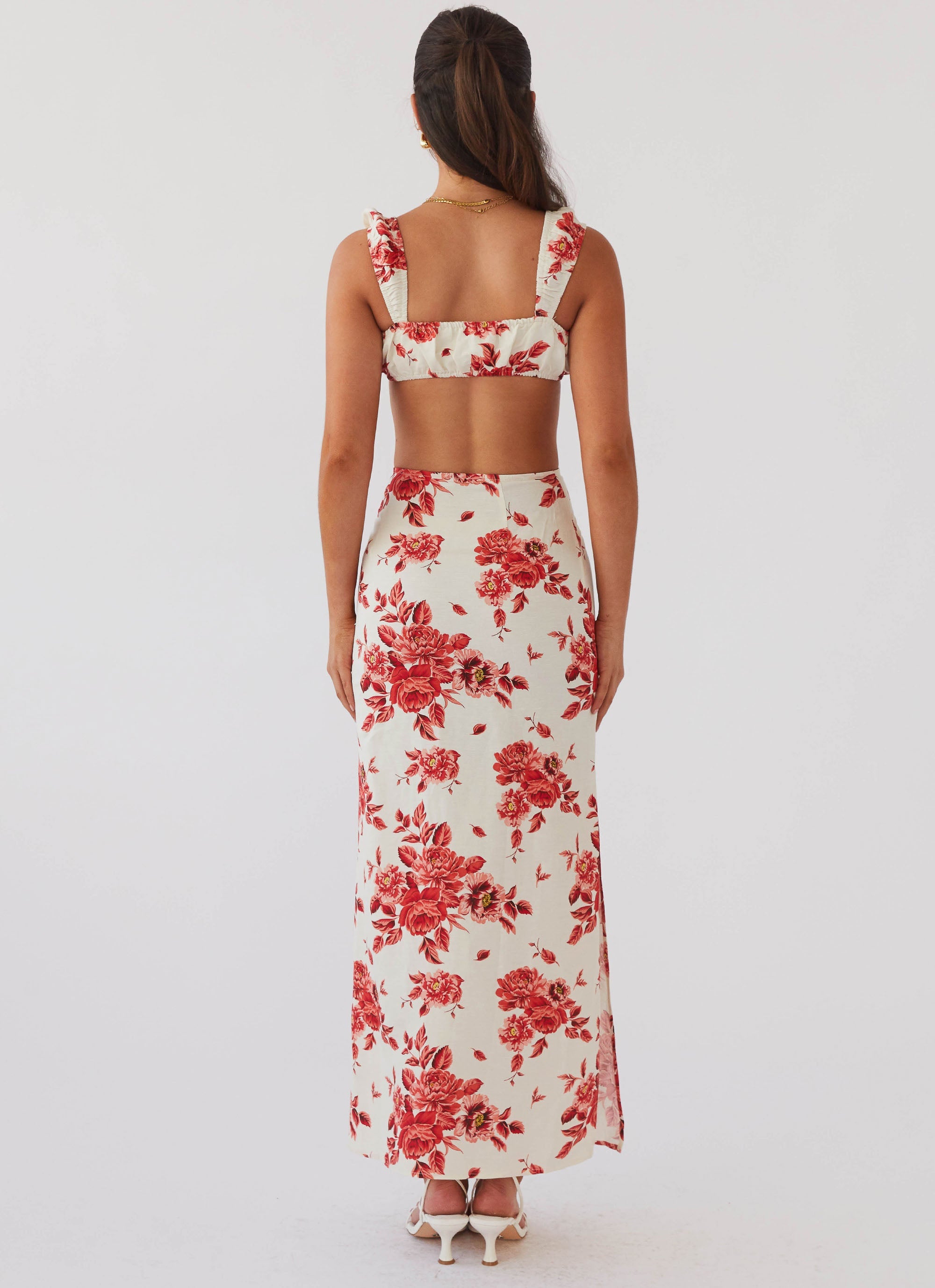 Valencia Villa Maxi Skirt - Rosa Floria