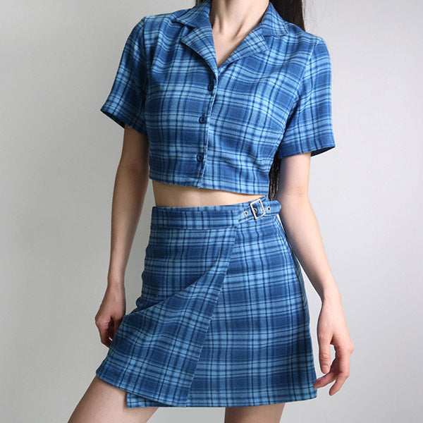 Sweet Dress Code Plaid Skirt