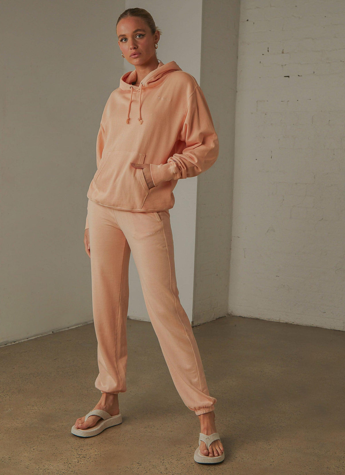 Vintage Dye Boyfriend Jogger - Certan Peach