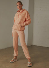 Vintage Dye Boyfriend Jogger - Certan Peach