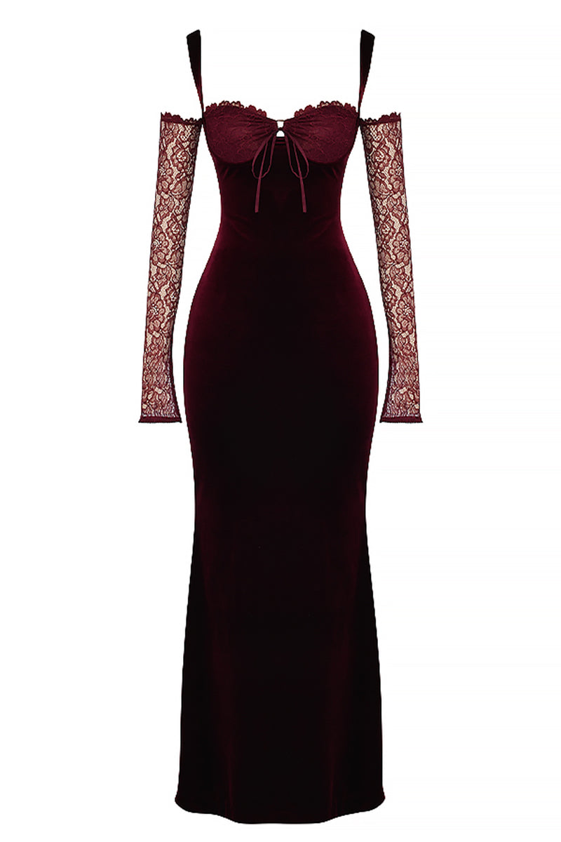 Beautiful Evening Velvet Maxi Dress