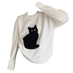 Black Cat Aesthetic Sweater