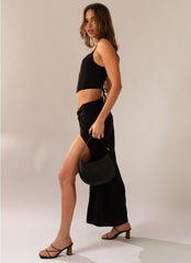 Taking Charge Maxi Skirt - Onyx