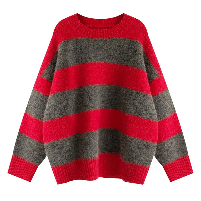 Cozy Days Striped Sweater