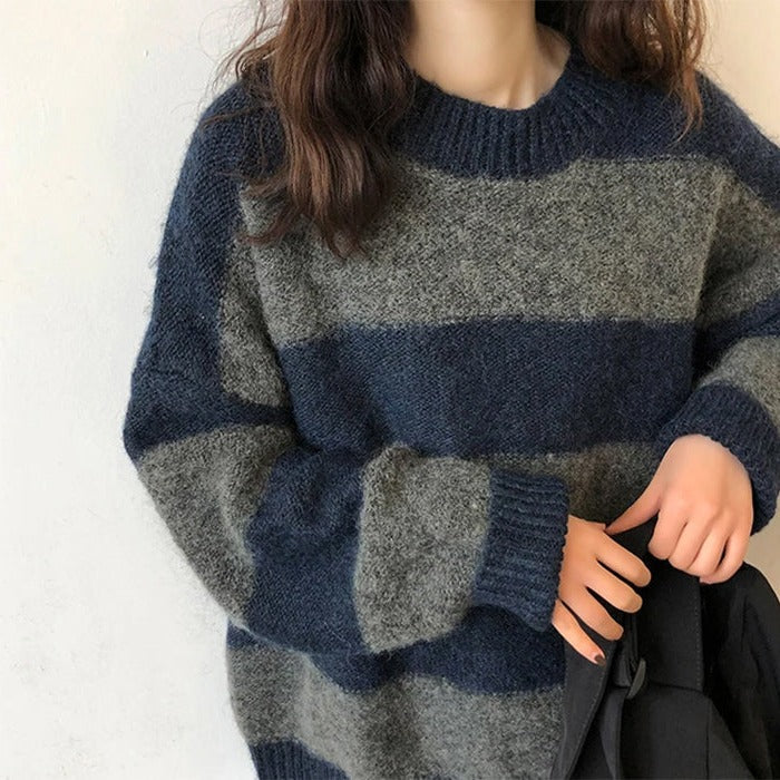 Cozy Days Striped Sweater