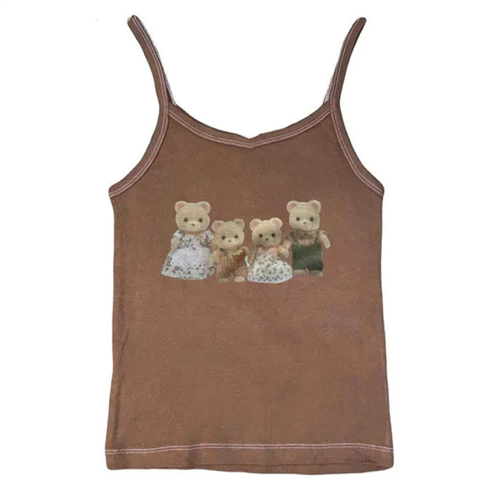 Y2K Cute Bears Tank Top