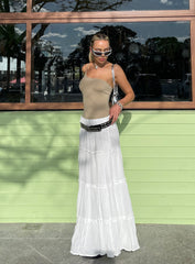 Miriah Maxi Skirt White