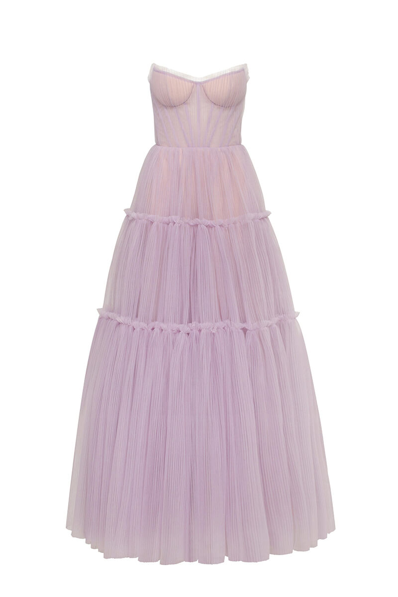 Evening Philosophy Tulle Maxi Dress