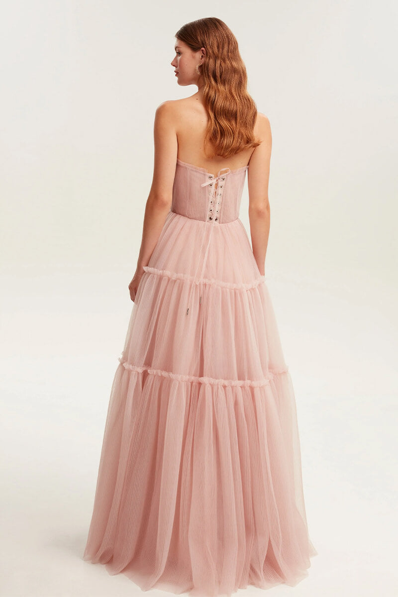 Evening Philosophy Tulle Maxi Dress