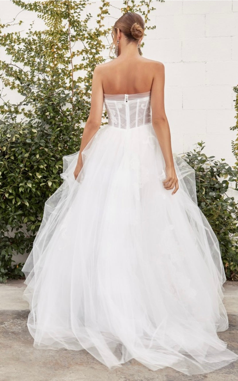 STRAPLESS CORSET WEDDING GOWN