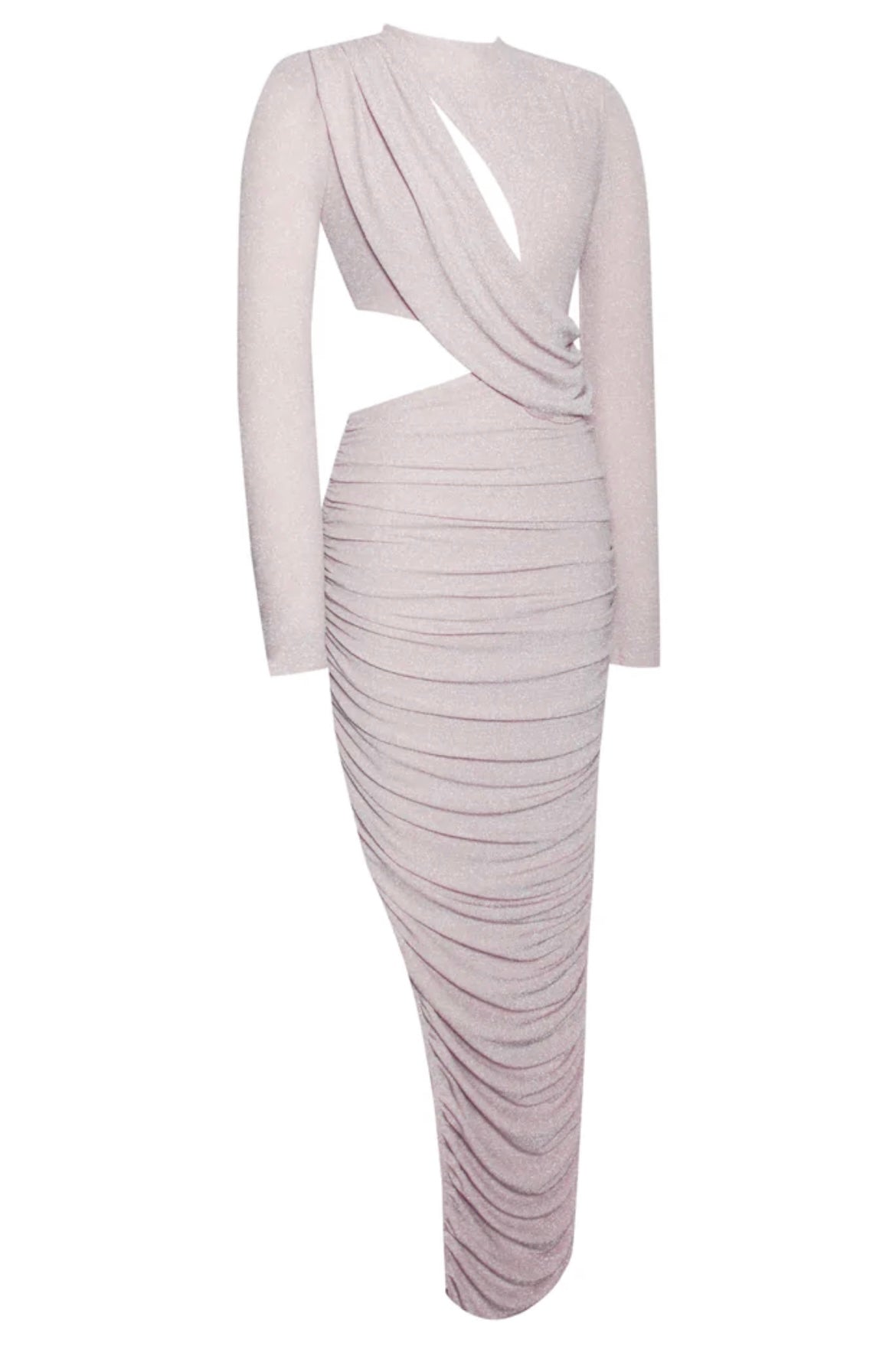 PAYTON METALLIC JERSEY CUT OUT MAXI DRESS