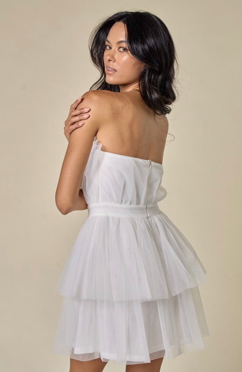 TULLE MINI DRESS