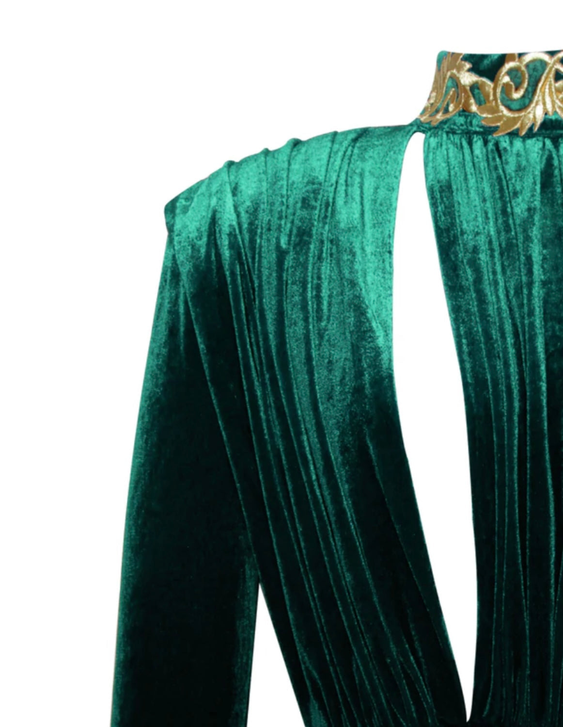 EMERALD VELVET GOWN