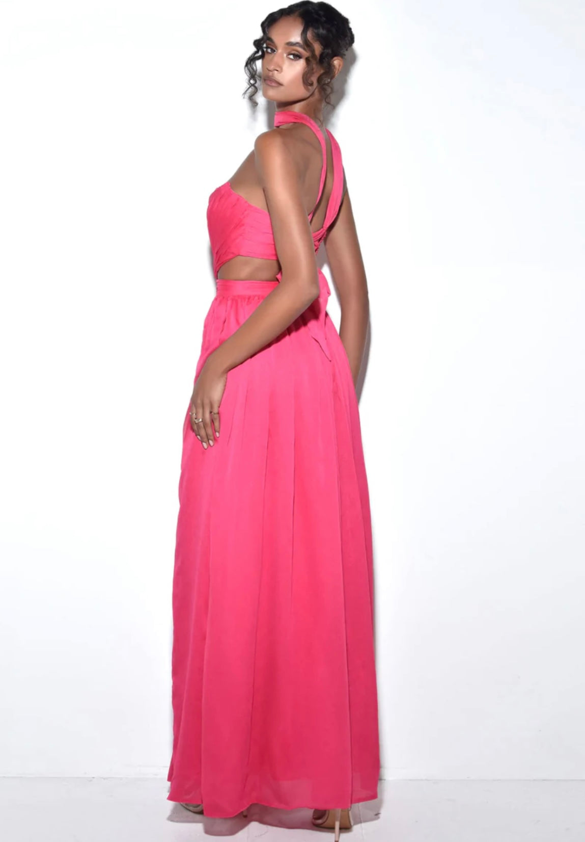 ELLA SILK CHIFFON MAXI DRESS