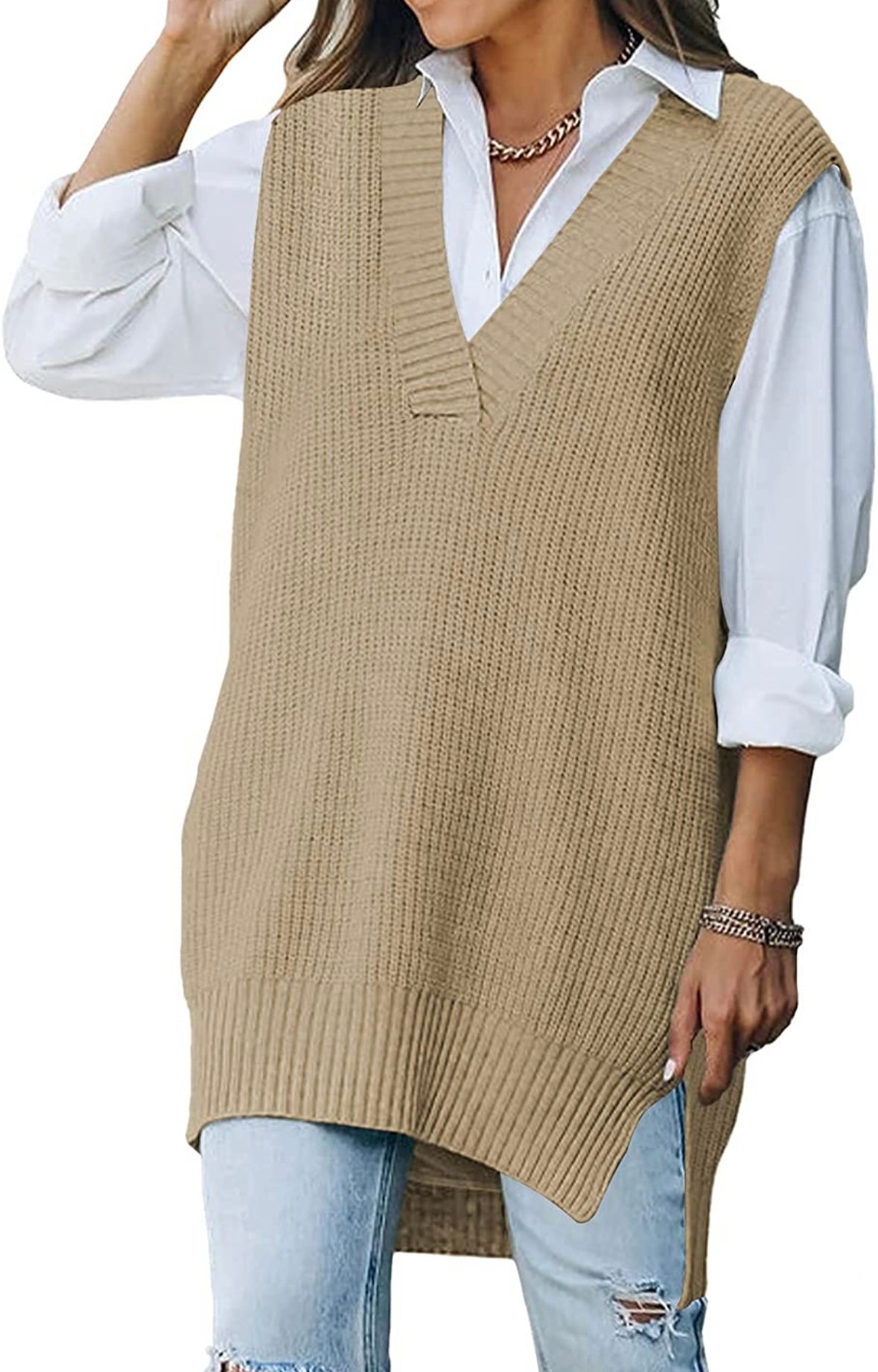 SWEATER VEST DRESS