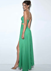 QUIN SILK MAXI DRESS