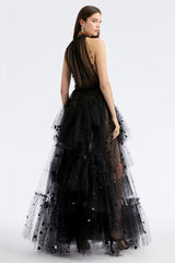 Kennedy Sequined Tulle Maxi Dress