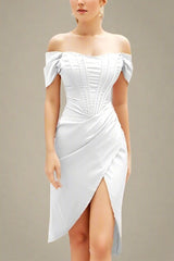 Leona Bodycon Dress - Pearl White