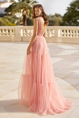 Lifetime of Love Blush Pink Tulle Maxi Dress