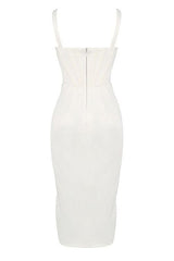 Maddi Bodycon Dress - Pearl White