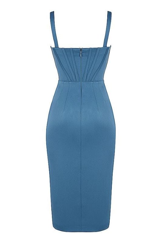 Maddi Bodycon Dress - Sea Blue