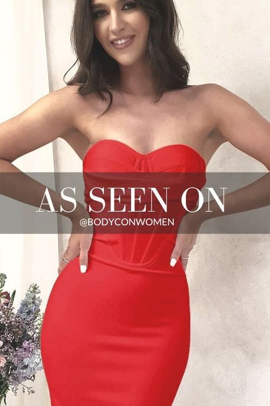 Miles Bodycon Dress - Lipstick Red