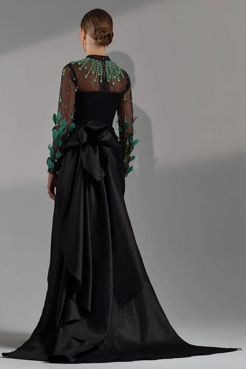 Monique Evening Noire Maxi Dress