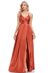 Mythical Romance Backless Satin Maxi Dress