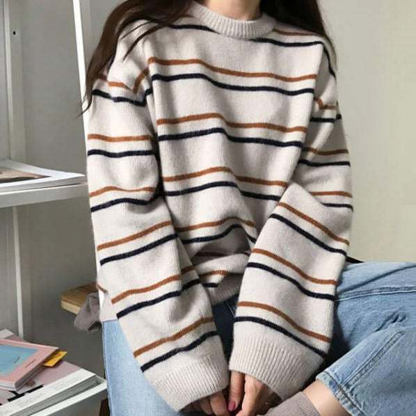 New Student Striped Sweater