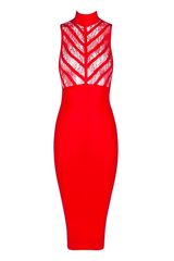 Paige Bodycon Dress - Lipstick Red