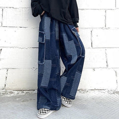 Patchwork Baggy Jeans