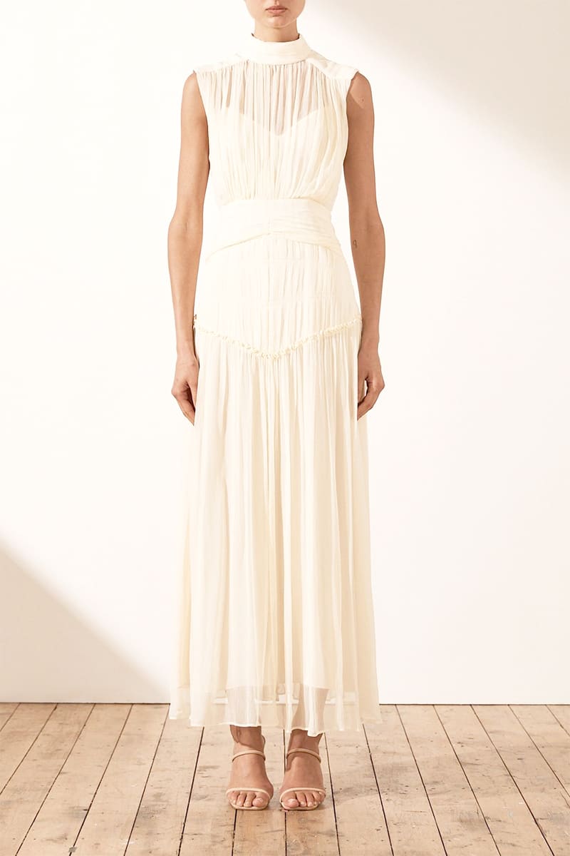 Remarkable Moment High Neck Maxi Dress