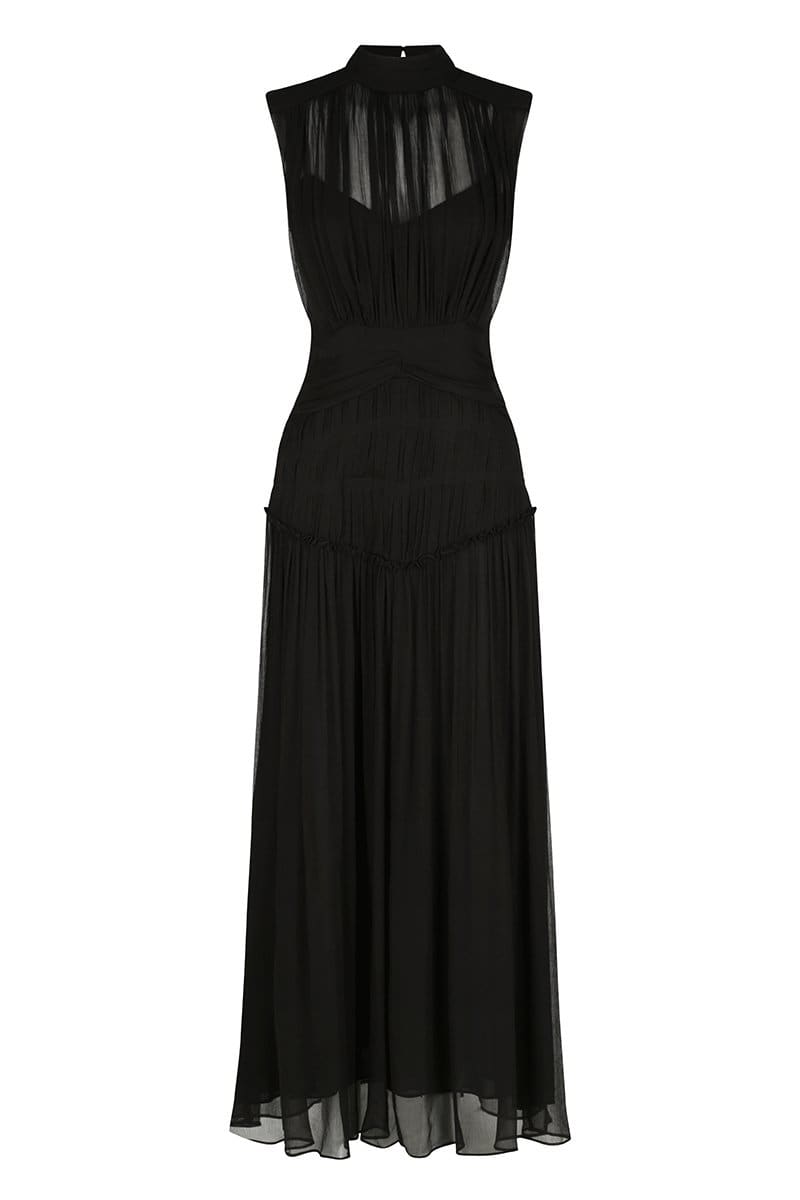 Remarkable Moment High Neck Maxi Dress