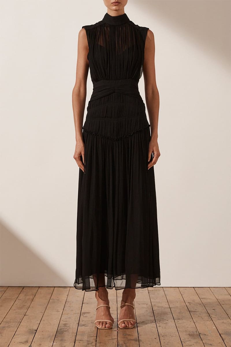 Remarkable Moment High Neck Maxi Dress