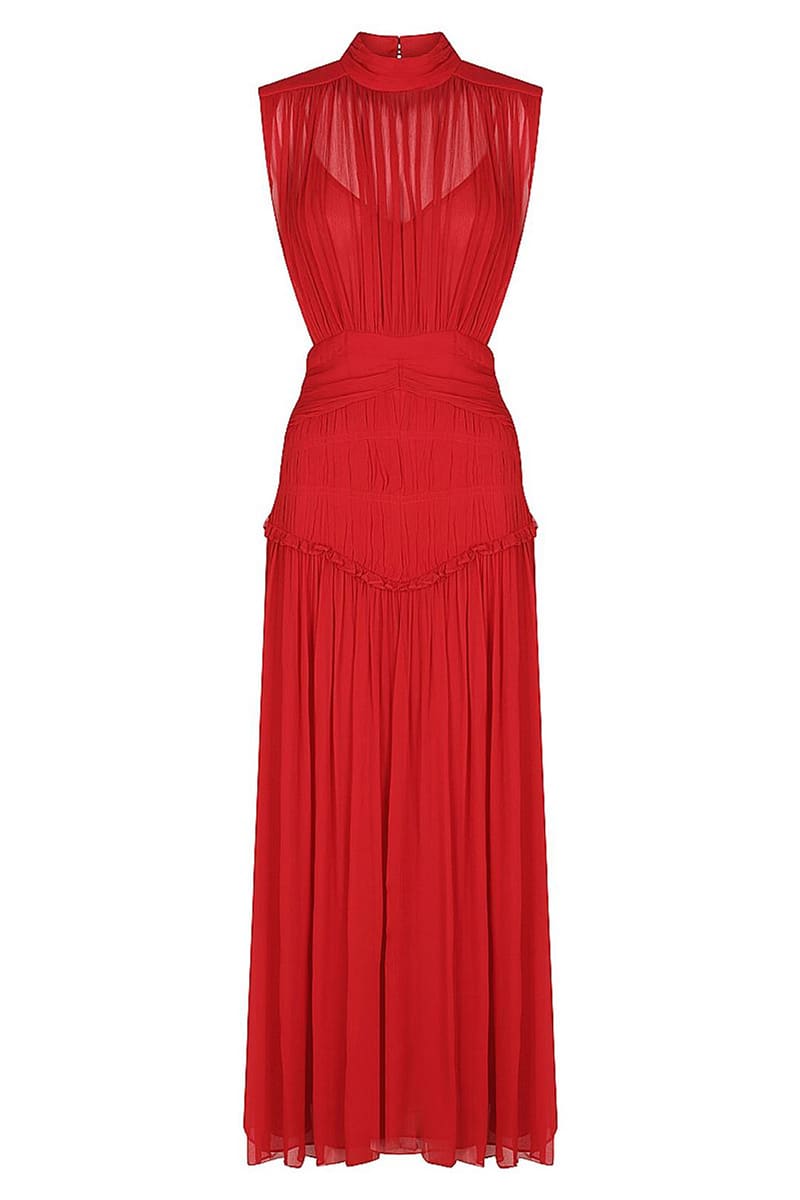 Remarkable Moment High Neck Maxi Dress