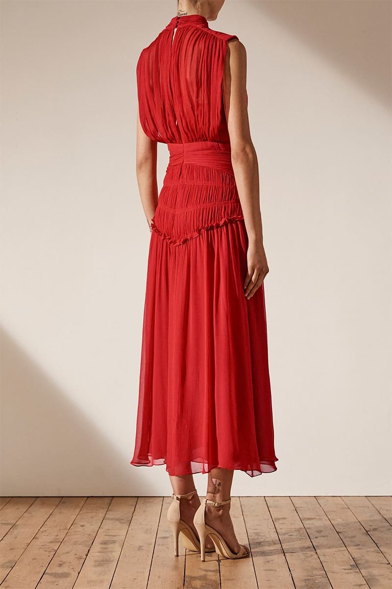 Remarkable Moment High Neck Maxi Dress