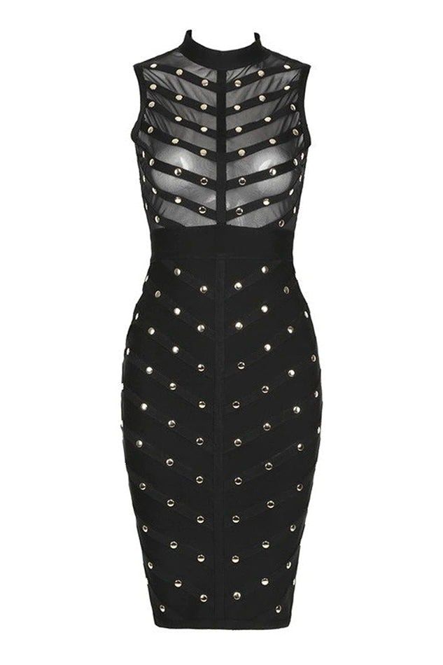 Rosa Bodycon Dress - Classic Black