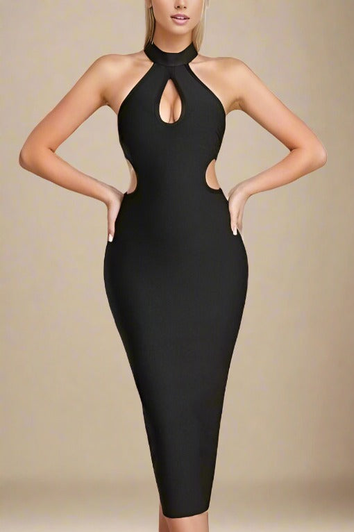 Saint Bodycon Midi Dress - Classic Black