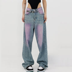 Skater Girl Wash Baggy Jeans