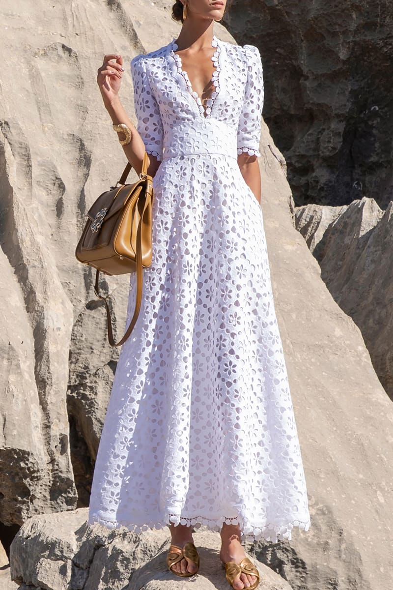 Somerset White Eyelet Maxi Dress