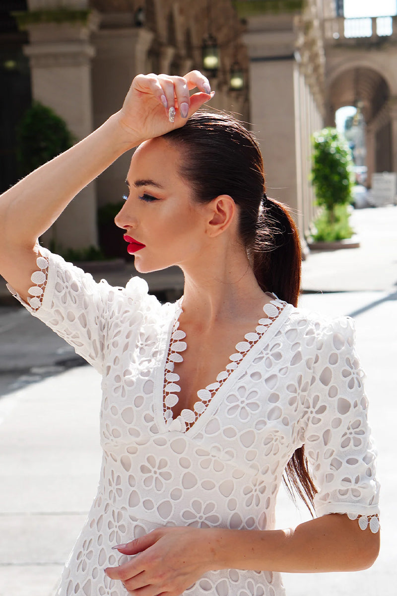 Somerset White Eyelet Maxi Dress