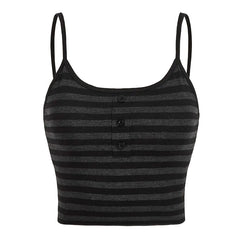 Grunge Sleaze Striped Tank Top